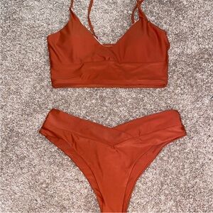 SHEIN Rust Orange Bikini